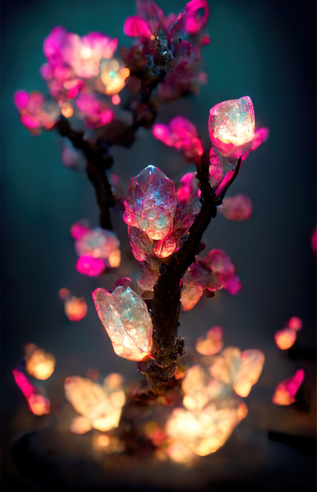 Fire Blooms Glass Art  || Designer Collection