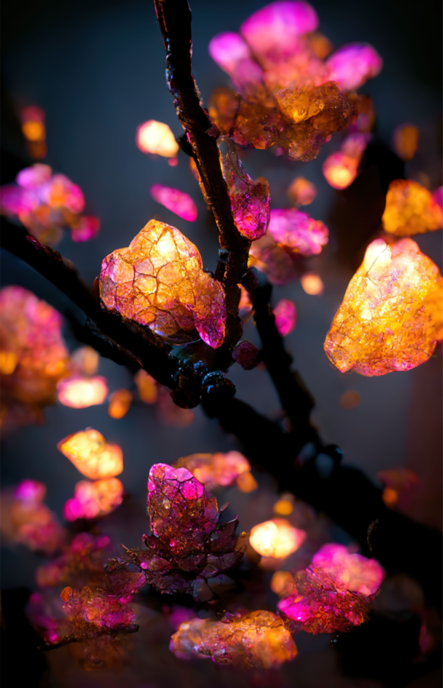 Fire Blooms Glass Art  || Designer Collection