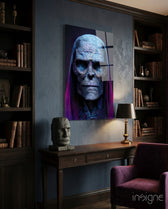 Shaman of the New World Glass Art  || Designer Collection - Lifestyle preview in a designer interior