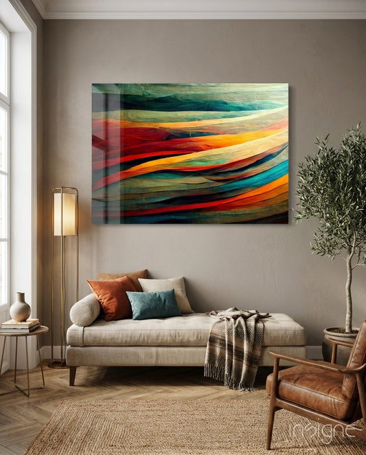 The Flow Glass Art  || Designer Collection - Lifestyle preview in a designer interior