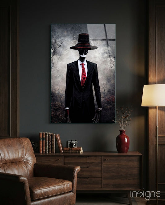 Negotiator Glass Art  || Designer Collection - Lifestyle preview in a designer interior