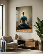 Meditation Glass Art  || Designer Collection - Lifestyle preview in a designer interior