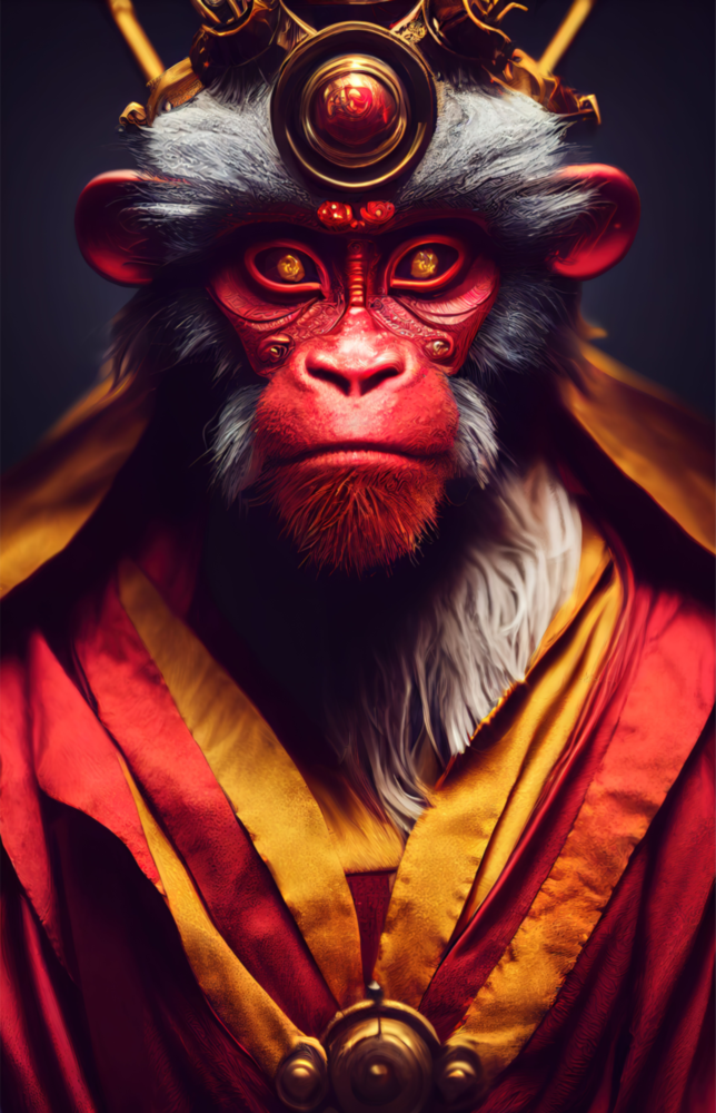 Ape King Glass Wall Art  || Designer Collection
