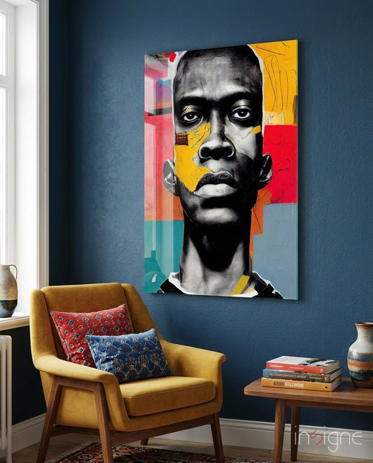 The Rebellious Look Glass Wall Art || Designer Collection - Lifestyle preview in a designer interior