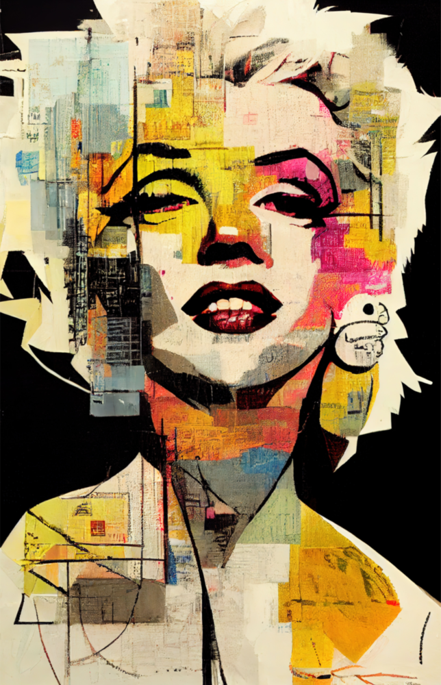 Marilyn Monroe Glass Wall Art  || Designer Collection