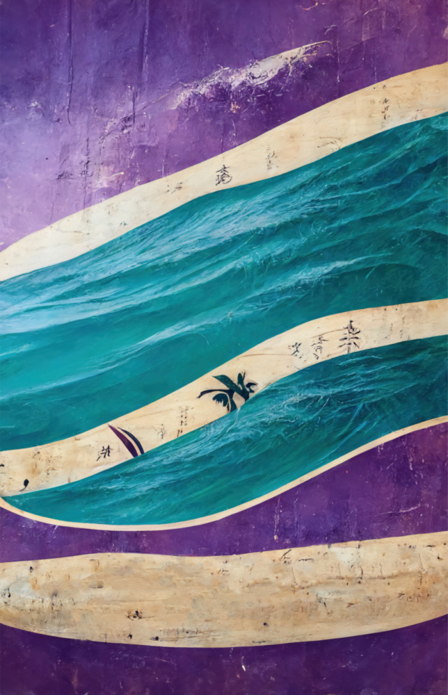 Waves Glass Wall Art  || Designers Collection