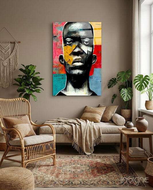 The Rebellious Look Glass Wall Art  || Designer Collection - Lifestyle preview in a designer interior