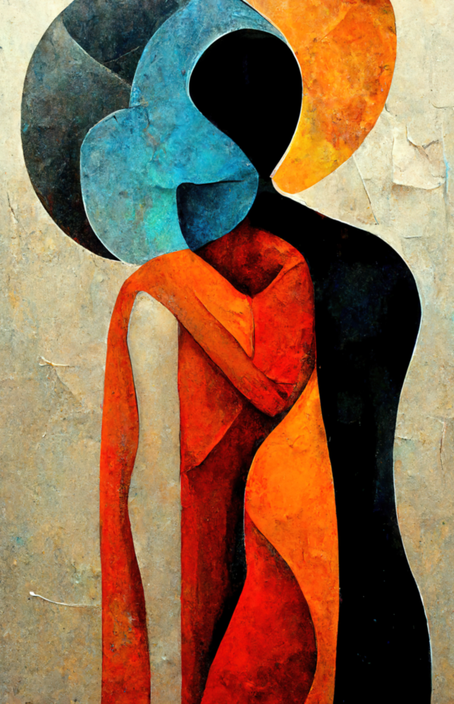 Hug Glass Wall Art  || Designer Collection