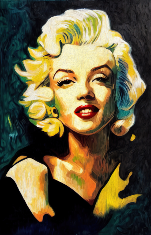 Marilyn Monroe Glass Wall Art  || Designer Collection