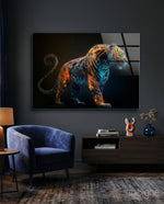 Sparkling Glory Glass Wall Art  || Designer Collection - Lifestyle preview in a designer interior