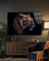 Sparkling Glory Glass Wall Art  || Designer Collection - Lifestyle preview in a designer interior