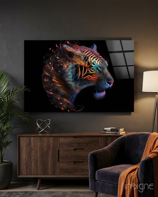 Sparkling Glory Glass Wall Art  || Designer Collection - Lifestyle preview in a designer interior