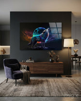 Sparkling Freedom Glass Wall Art  || Designer Collection - Lifestyle preview in a designer interior