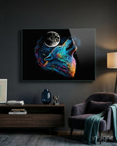 Sparkling Freedom Glass Wall Art  || Designer Collection - Lifestyle preview in a designer interior
