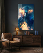 Epic Tiger Glass Wall Art  || Designers Collection - Lifestyle preview in a designer interior