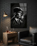 The Flat Cap Crime Boss Glass Wall Art || Designer Collection