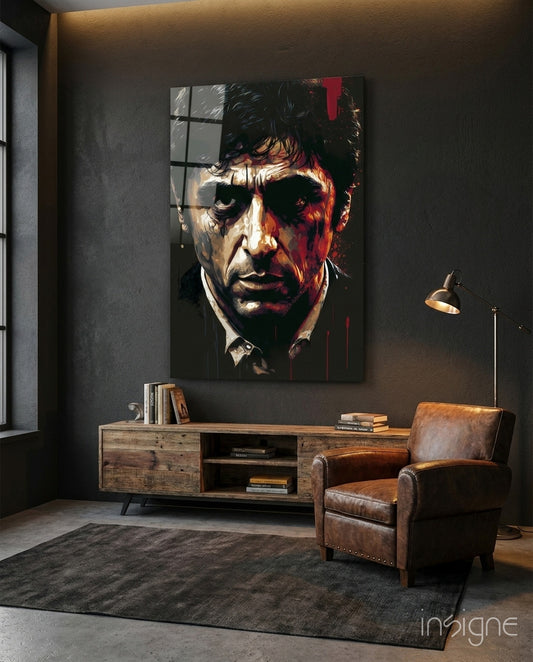 Cinematic Mob Icon Glass Wall Art  || Designer Collection