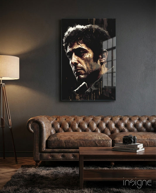 Cinematic Mob Icon Glass Wall Art  || Designer Collection