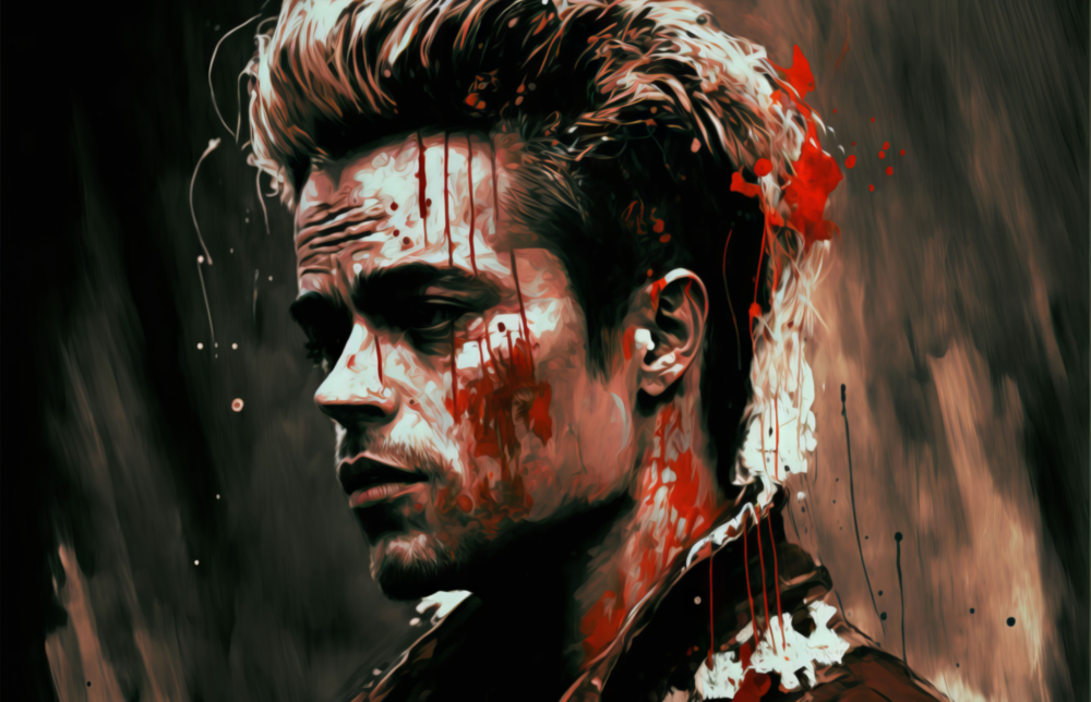 Fight Club - Tyler Durden Glass Wall Art  || Designer Collection