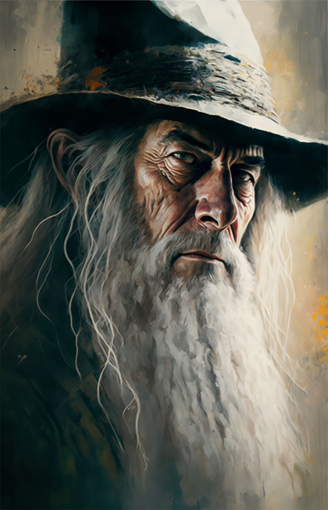 Gandalf Glass Wall Art  || Designer Collection