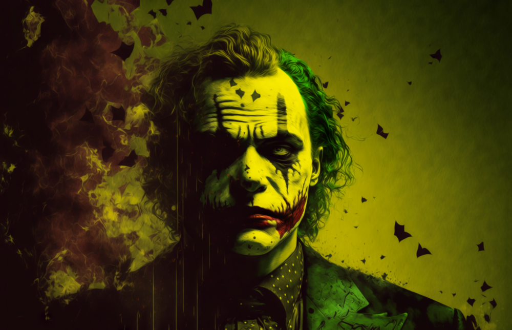 Joker Glass Wall Art  || Designer Collection