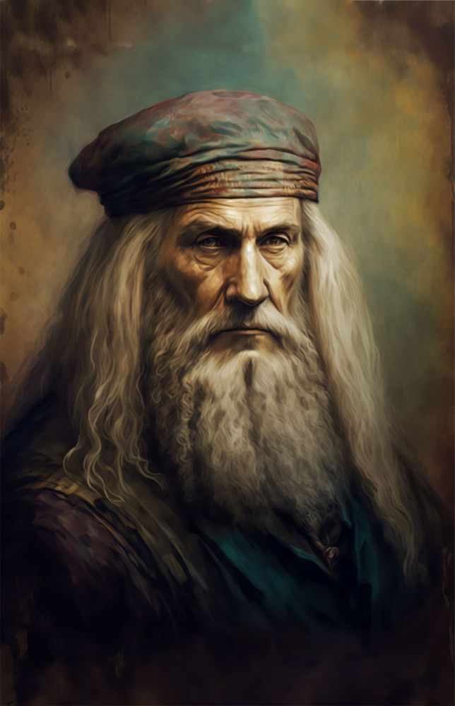 Leonardo da Vinci Glass Wall Art  || Designer Collection