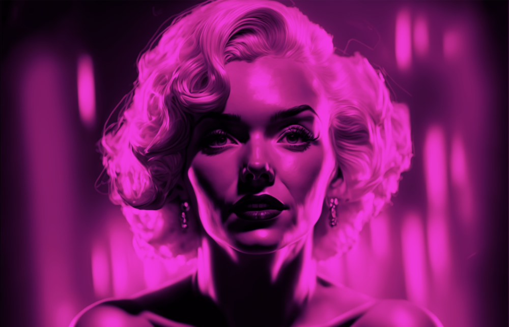 Marilyn Monroe Glass Wall Art  || Designer Collection