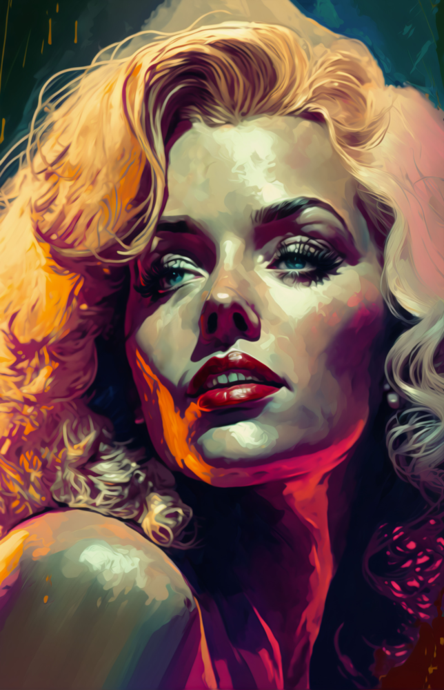 Marilyn Monroe Glass Wall Art  || Designer Collection