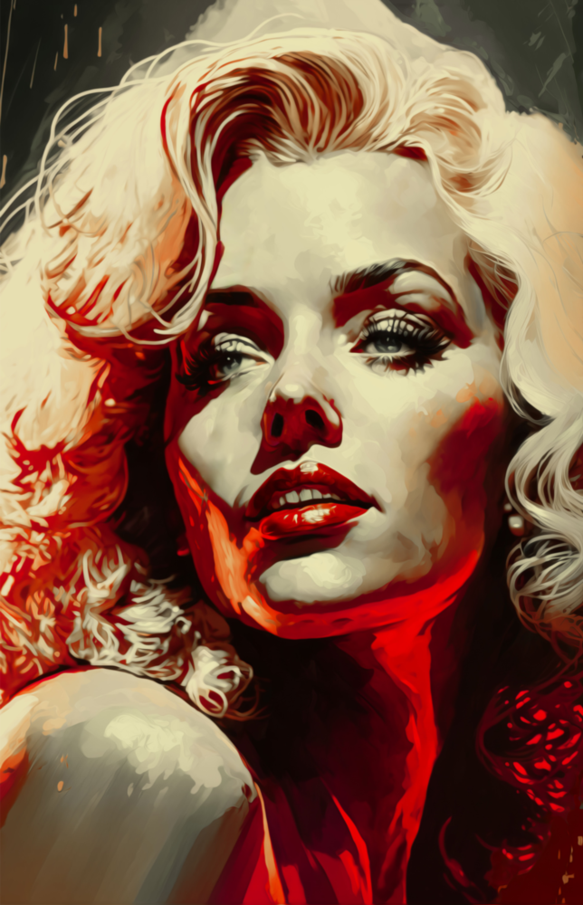 Marilyn Monroe Glass Wall Art  || Designer Collection