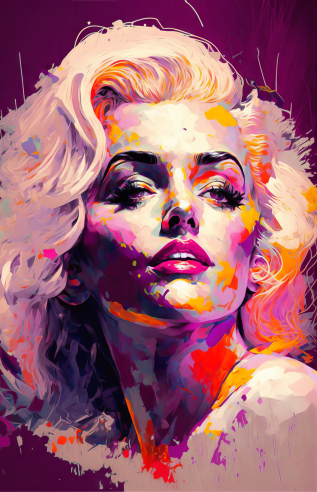Marilyn Monroe Glass Wall Art  || Designer Collection