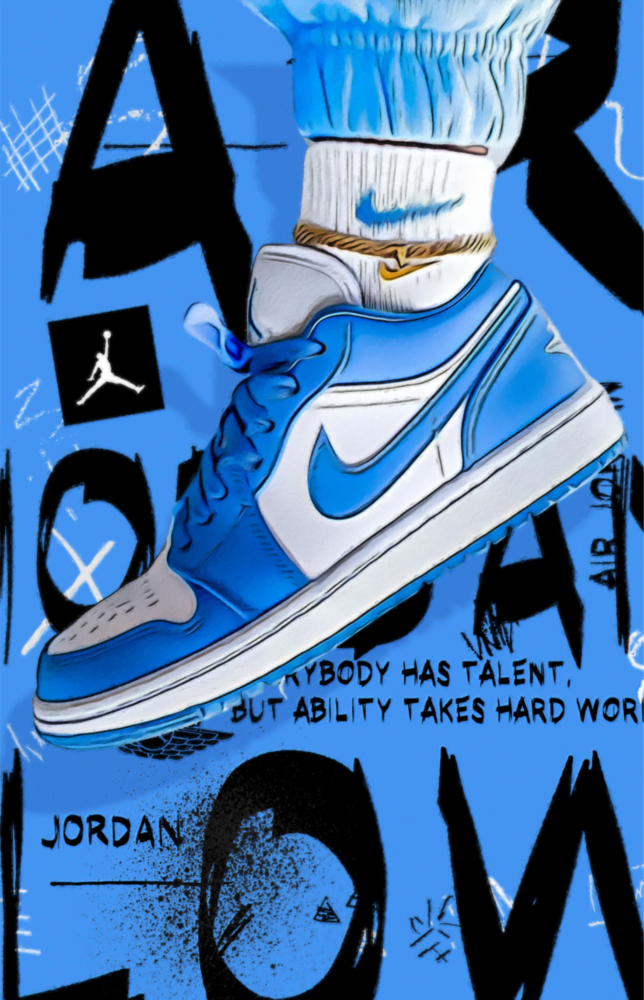 Air Jordan Glass Wall Art || Designer Collection