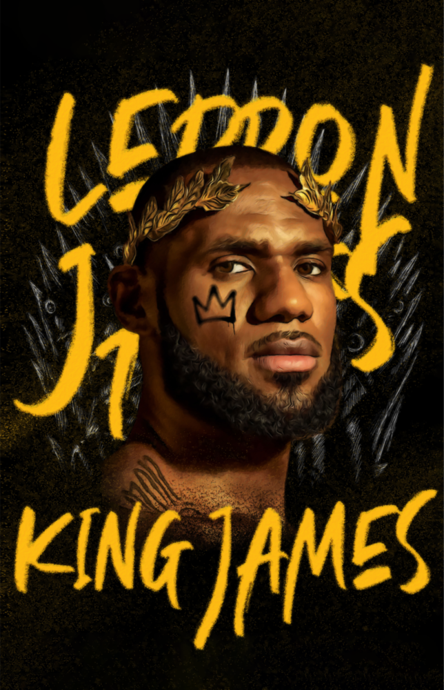 Lebron James, King Glass Wall Art || Designer Collection
