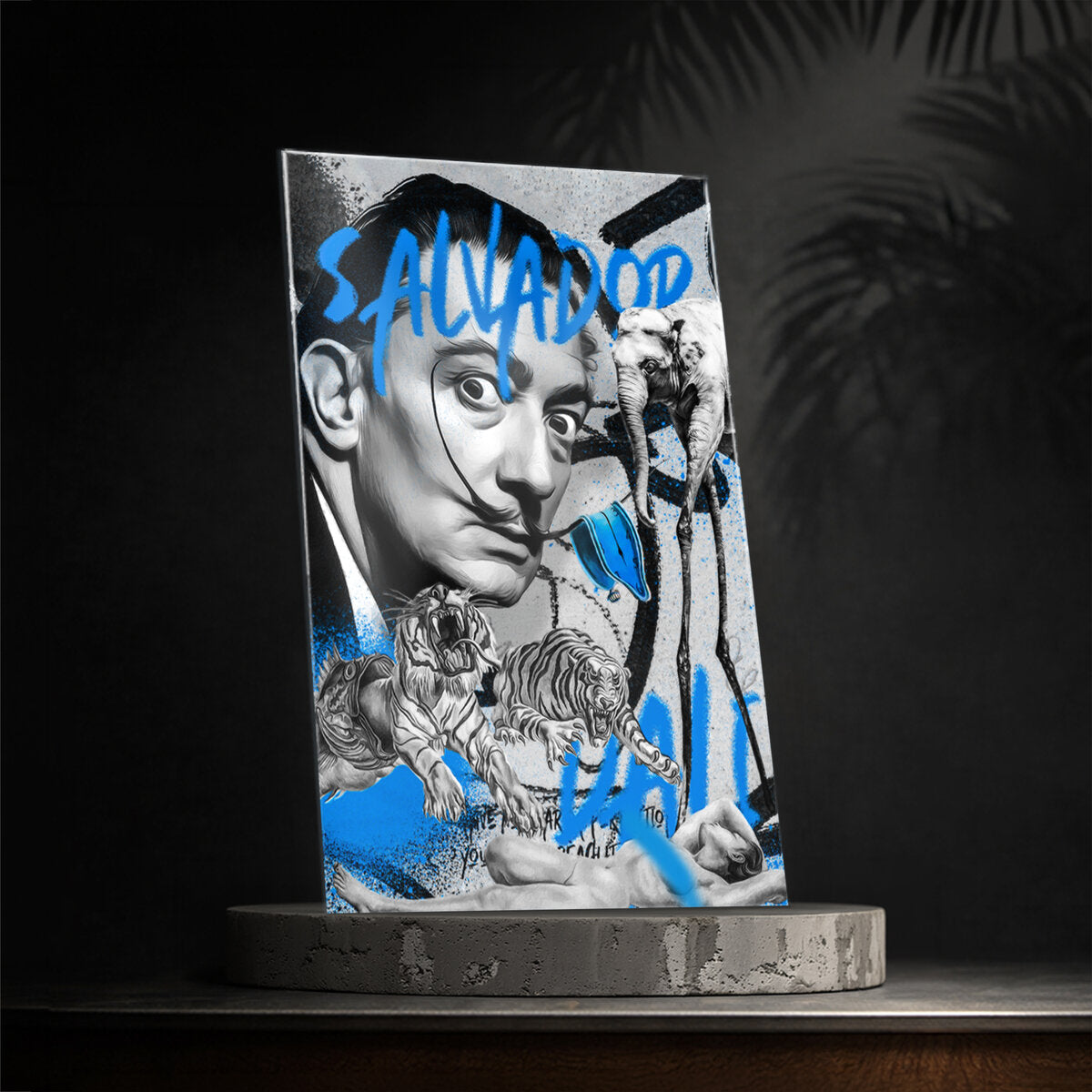 Salvador Dali ガラスウォールアート — シュルレアリスムの巨匠 カール