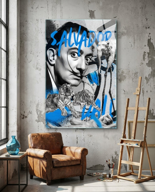 Surrealism and The Jungle Glass Wall Art || Designer Collection