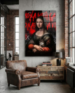 Mona Lisa, The Cat Lover Glass Wall Art || Designer Collection