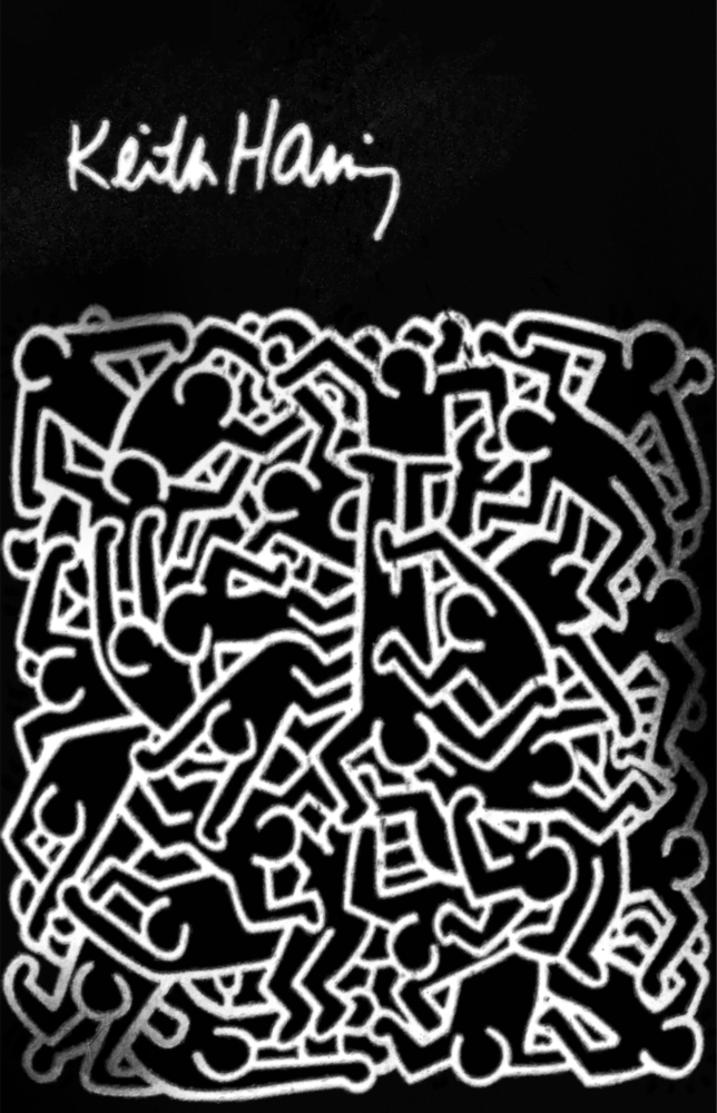 Style of Keith Haring Glass Wall Art || Designer Collection
