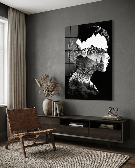 Forest in my Mind Glass Wall Art || Designer Collection