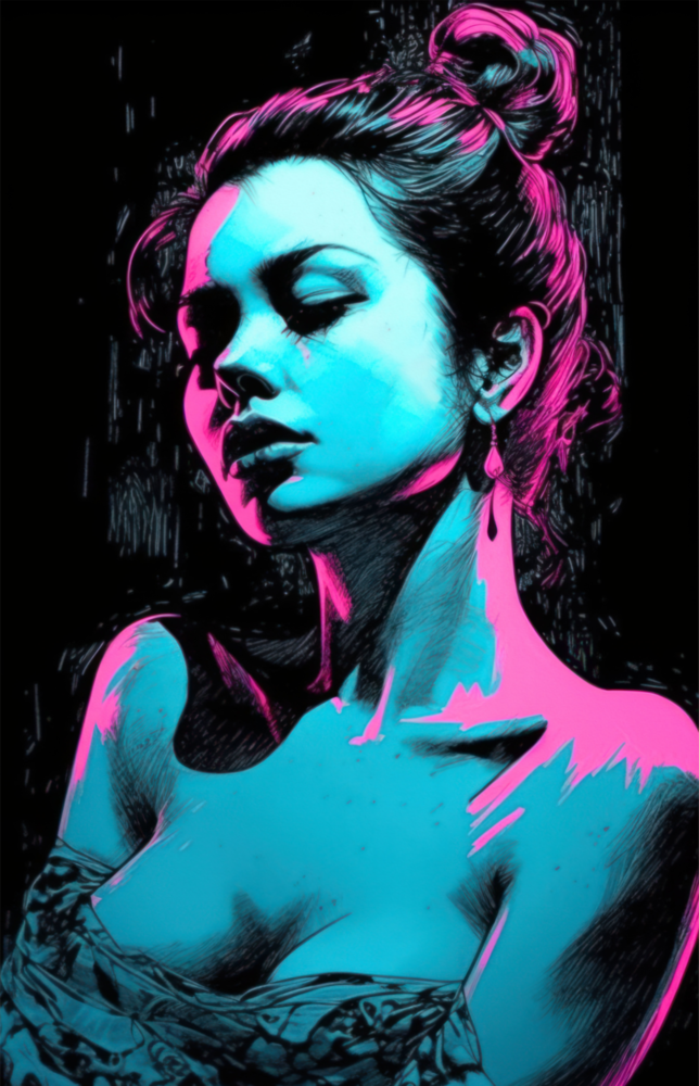 Girl Glass Wall Art || Designer Collection