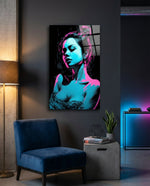 Girl Glass Wall Art || Designer Collection