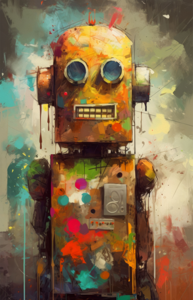 Robocute Glass Wall Art || Designer Collection
