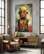 Robocute Glass Wall Art || Designer Collection