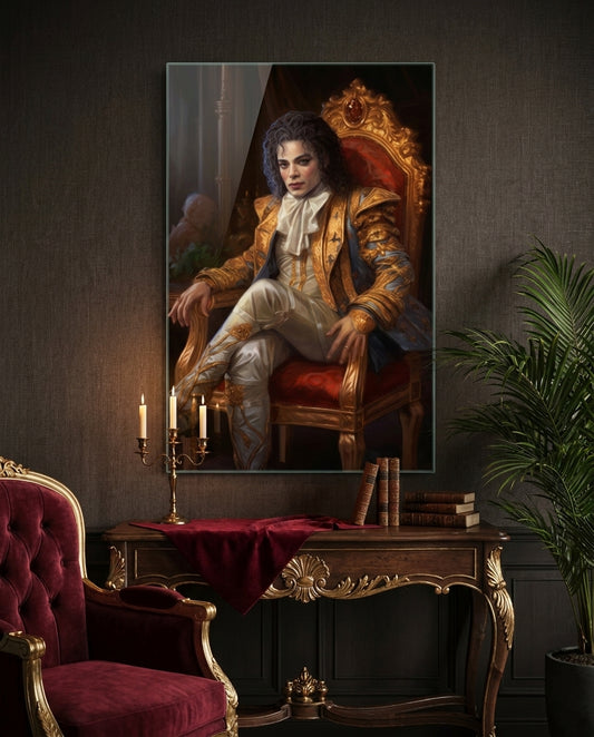 Pop Dancer on the Throne Glass Wall Art || Designer Collection