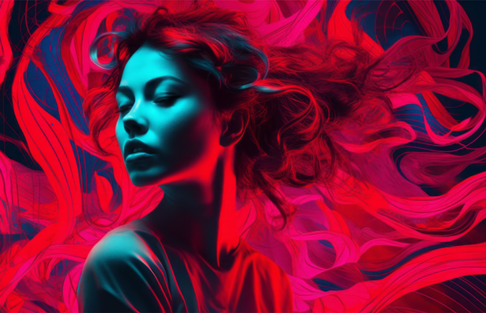 Red Feelings Glass Wall Art || Designer Collection