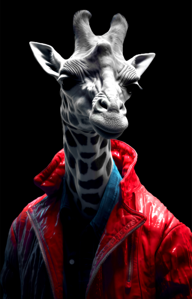 Stylish Giraffe Glass Wall Art || Designer Collection
