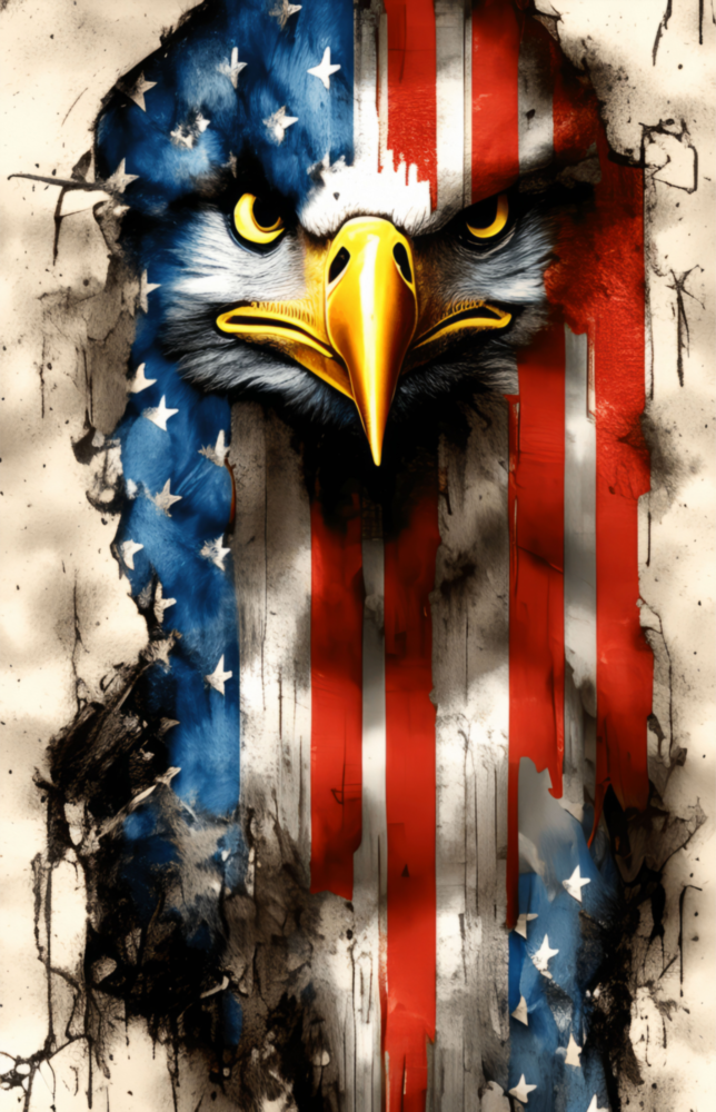 American Eagle Glass Wall Art || Designer Collection