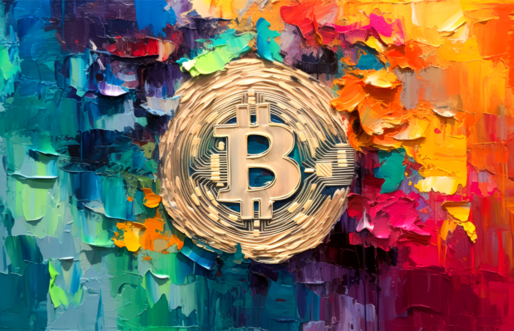 Bitcoin Glass Wall Art || Designer Collection