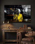 Scientist in the Bar Glass Wall Art || Designers Collection