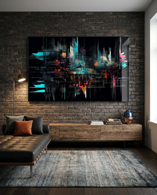 Color Sticks Glass Wall Art || Designers Collection