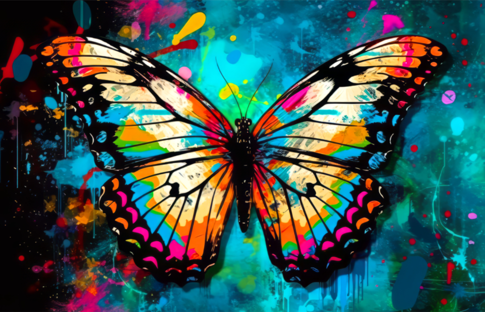 Butterfly Glass Wall Art || Designer Collection