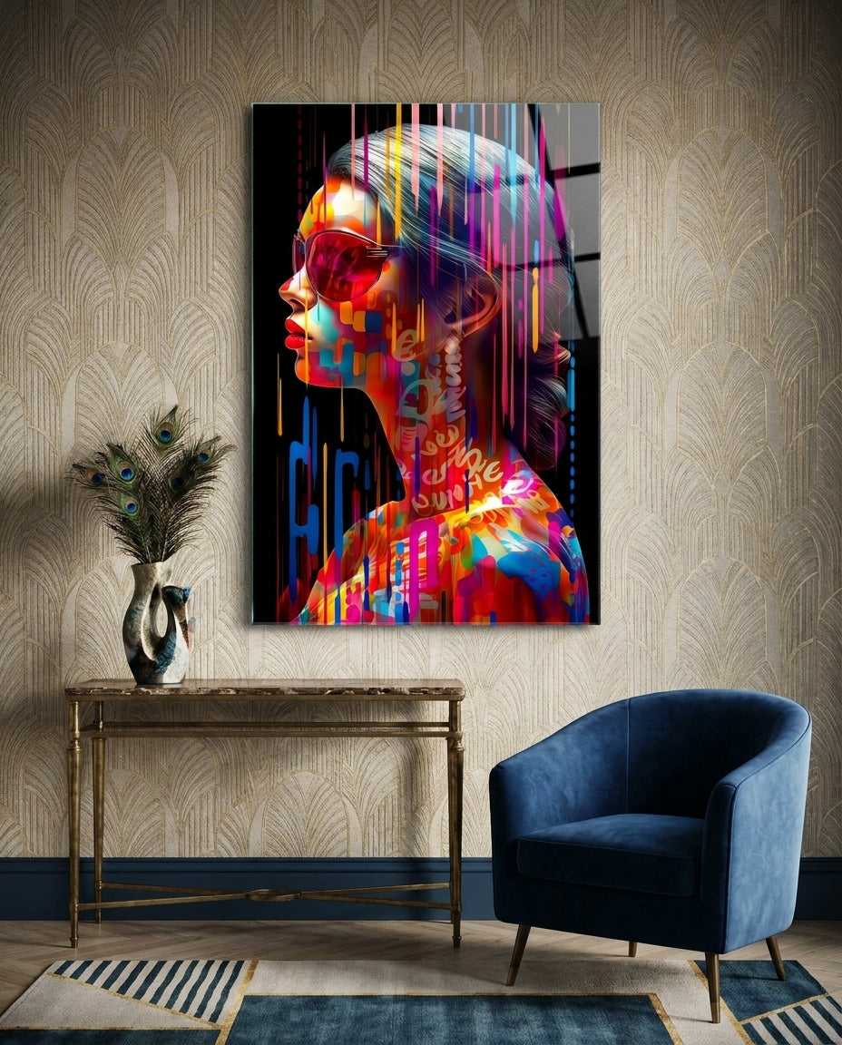 Beauty in Colors Glass Wall Art || Designer Collection